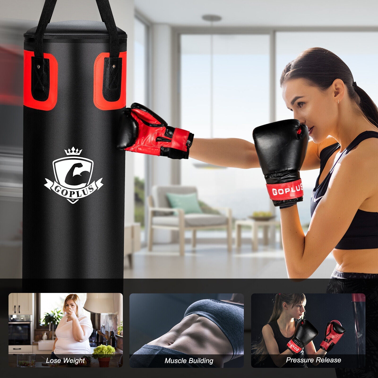 Filled Punching Bag Set