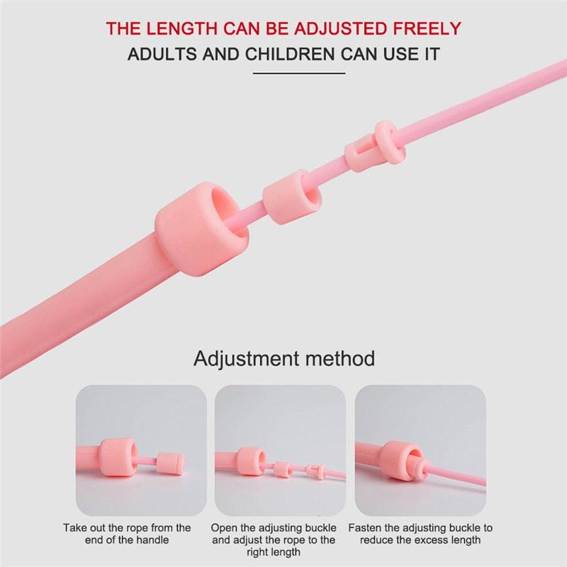 Workout PVC Jump Rope Sport Skipping For Gym Fitness Home Exercise Slim Body Workout Adjustable PVC Jump Rope For Cardio Fitness Versatile Jump Rope For Both Kids Adults Great Jump Rope For Exercise